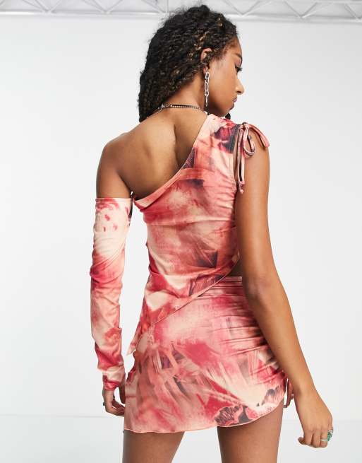 Jaded London asymmetric crop top in retro rose print co-ord | ASOS
