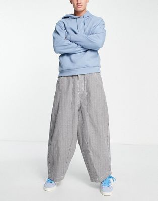 Jaded London balloon fit trousers in hickory blue stripe