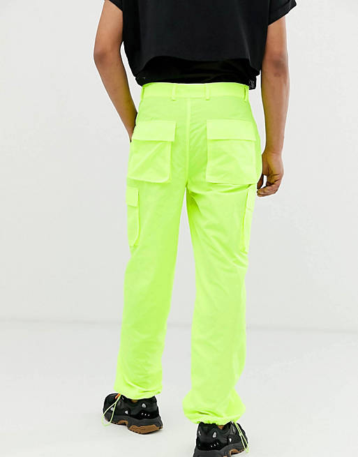 London pants in neon yellow | ASOS