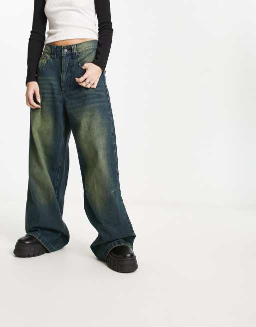 JADED LONDON WASHED BLACK COLOSSUS JEANS-