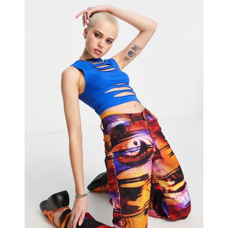 トップス Jaded London Ramona Burnout Vest Top UK8 Ramona Burnout Vest Top | Jaded London | Clothing