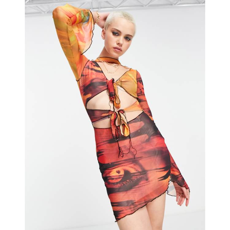 anora cut out mini dress jaded london Anora Cut-Out Mini Dress in Black | Jaded London
