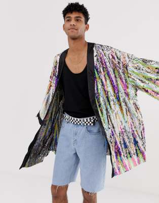 sequin kimono asos