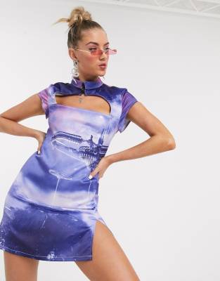 futuristic cocktail dress