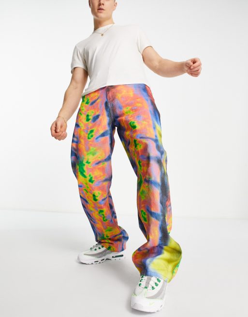 Jaded London - Jeans med lige ben og hedekort-print