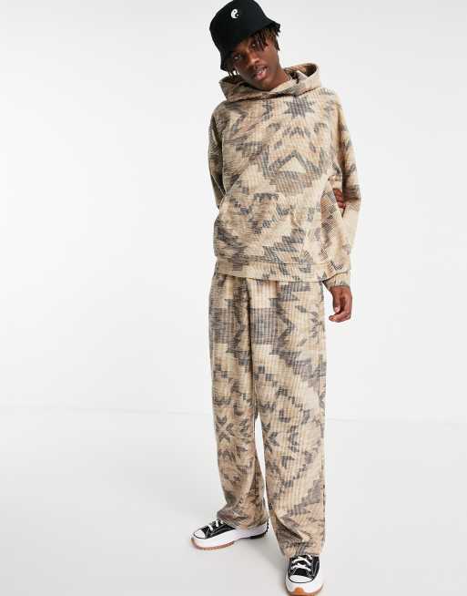 Jaded London - Joggers oversize con stampa geometrica in coordinato, 4 di 4