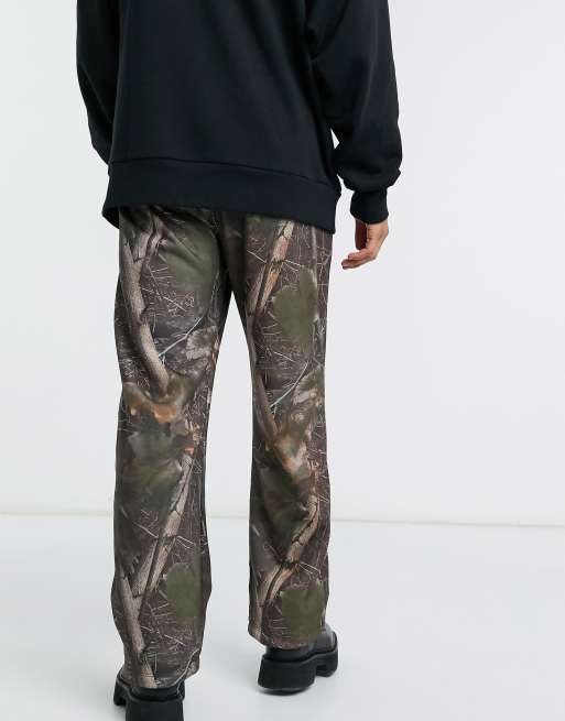 Jaded London joggers with badges in woodland print, 2 of 4