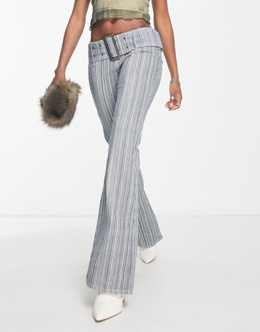 Stripe jean hot sale