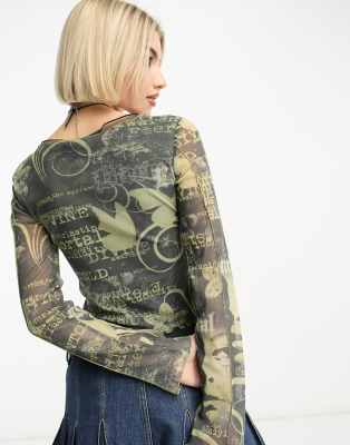 ★JADED LONDON UK★ Exo Long Sleeve Top Exo Long Sleeve Top | Jaded London | Clothing