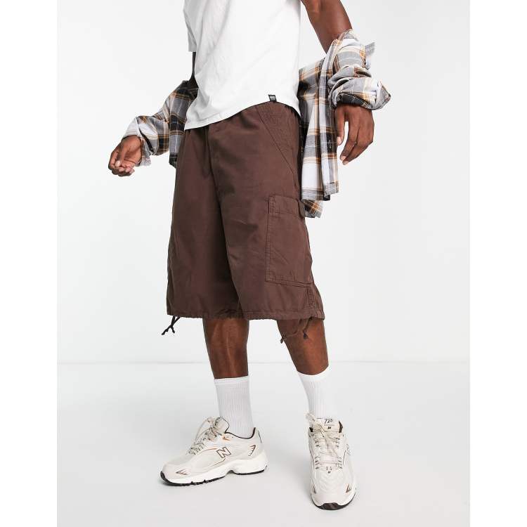 Jaded London oversized cargo shorts in brown