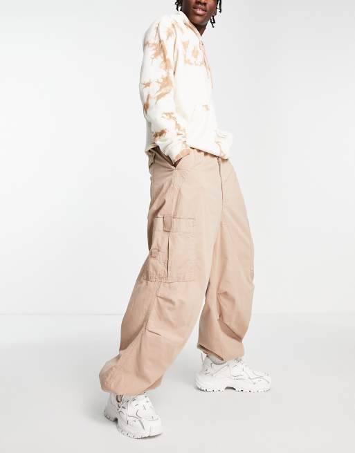 Jaded London OVERSIZED PARACHUTE PANTS - Cargo trousers - khaki