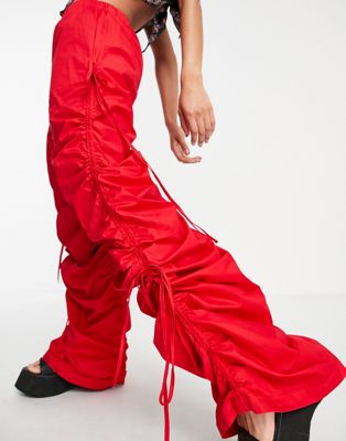 Jaded London oversized cargo trousers with ruching | ASOS