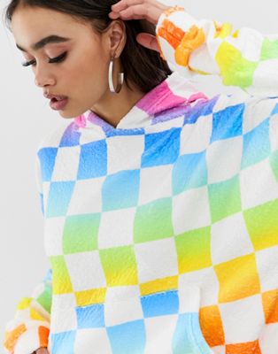 rainbow checkerboard jacket