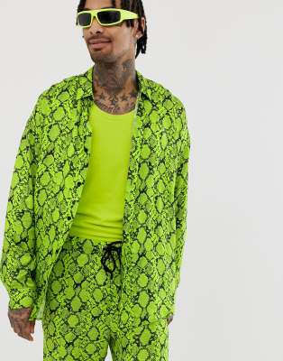 green snakeskin shirt