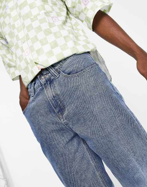 Jaded London – Skater-Jeans in Blau mit Sternapplikation, 3 von 4