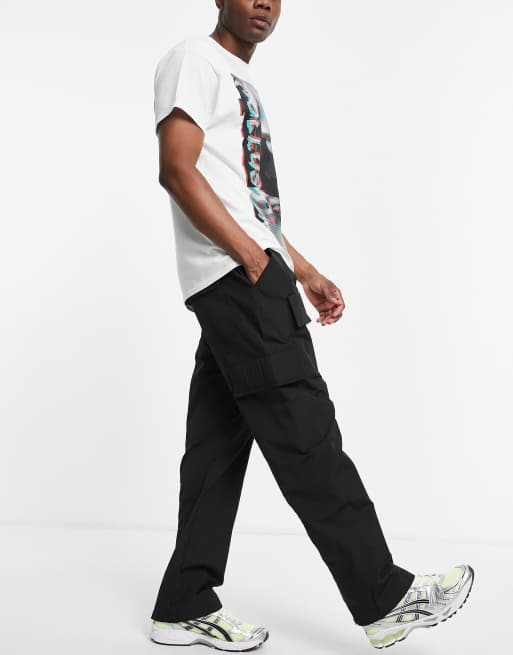 Jaded London straight leg cargo pants in black ASOS