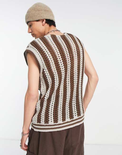 Sleeveless Vest Jaded London Sweater Vest Jaded London Striped