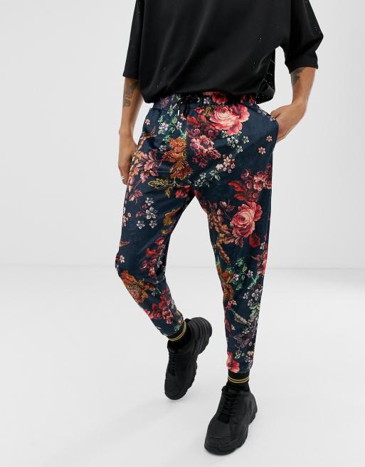 Floral sweatpants cheap