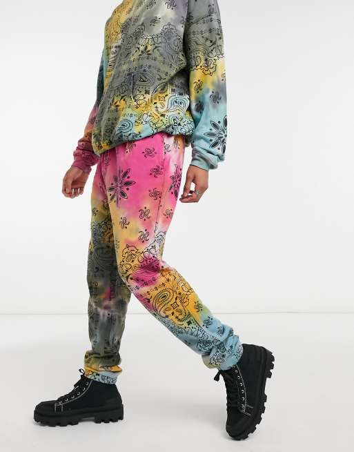 Jaded London tie dye paisley print co ord pants ASOS