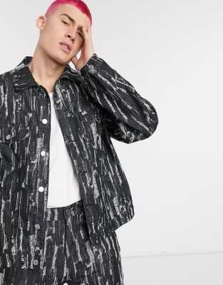 black denim two piece