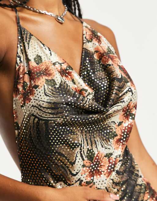 Snakeskin on sale backless dress