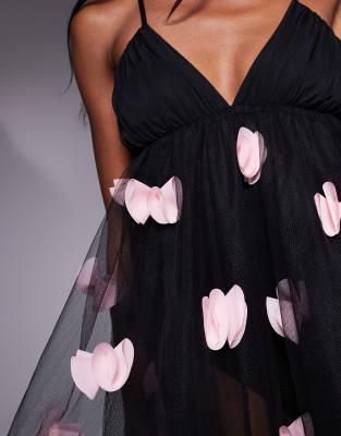 JADED ROSE 3D BOW TULLE MINI DRESS 