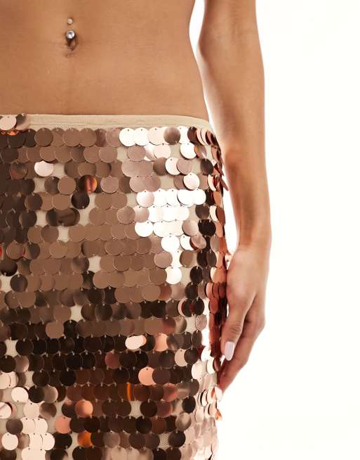 Maxi sequin bodycon outlet skirt