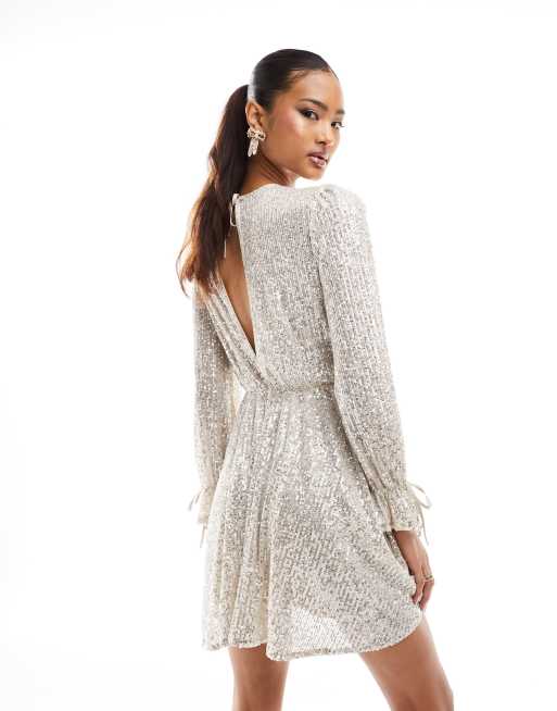 Silver shop babydoll dress