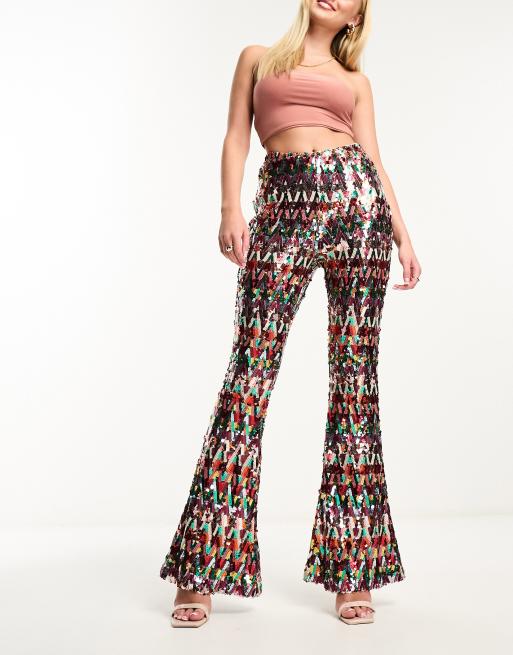 Boho best sale flared trousers