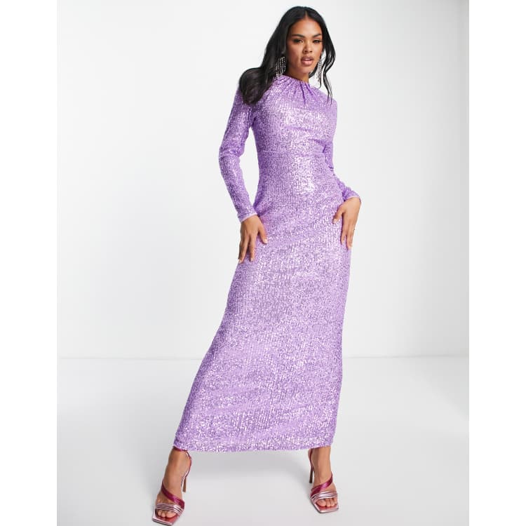 Modest hotsell mauve dress