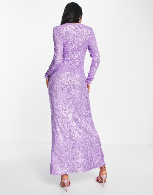 Mauve modest clearance dress