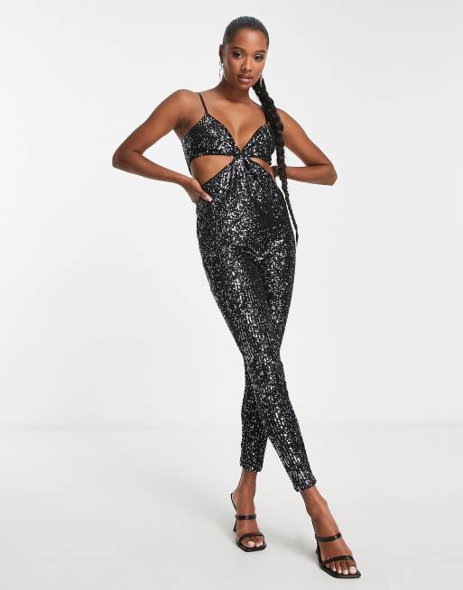 Black store cami jumpsuit