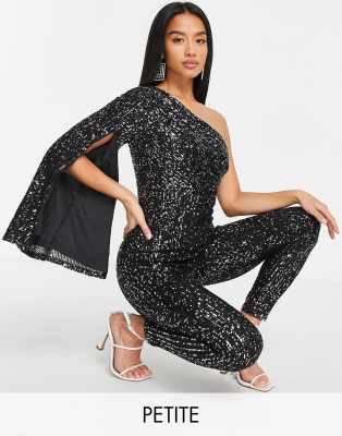 petite sequin jumpsuit