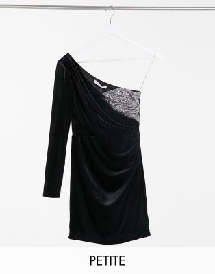 black velvet petite dress