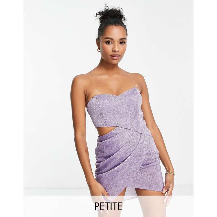 Vestito best sale brillantinato corto