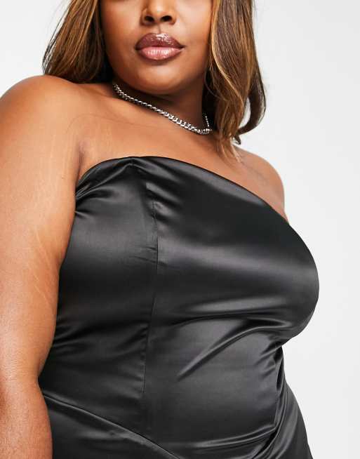 Plus size outlet black tube dress