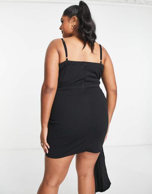 Plus size black cami dress hotsell