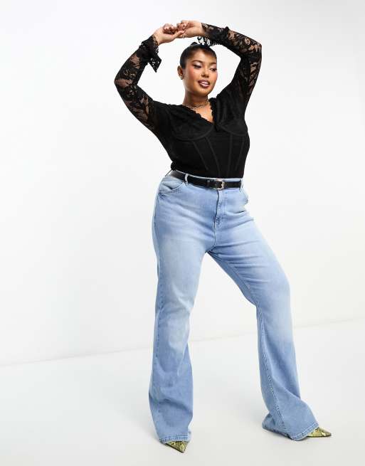 Corset jeans plus sales size