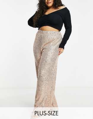 rose gold sequin top plus size