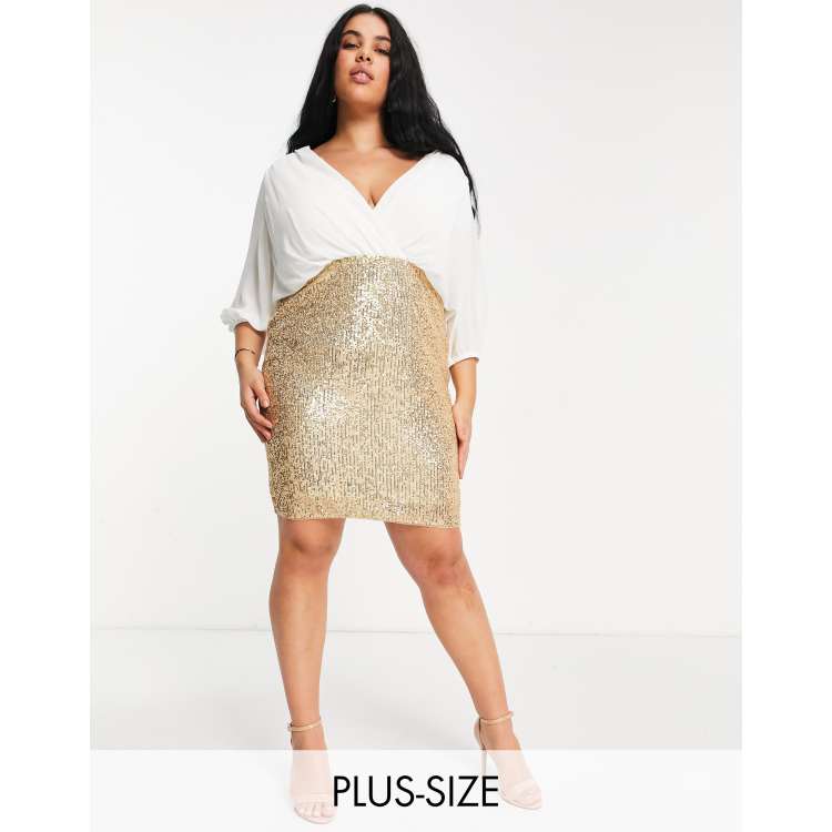 Plus size sequin skirt vs clearance flank