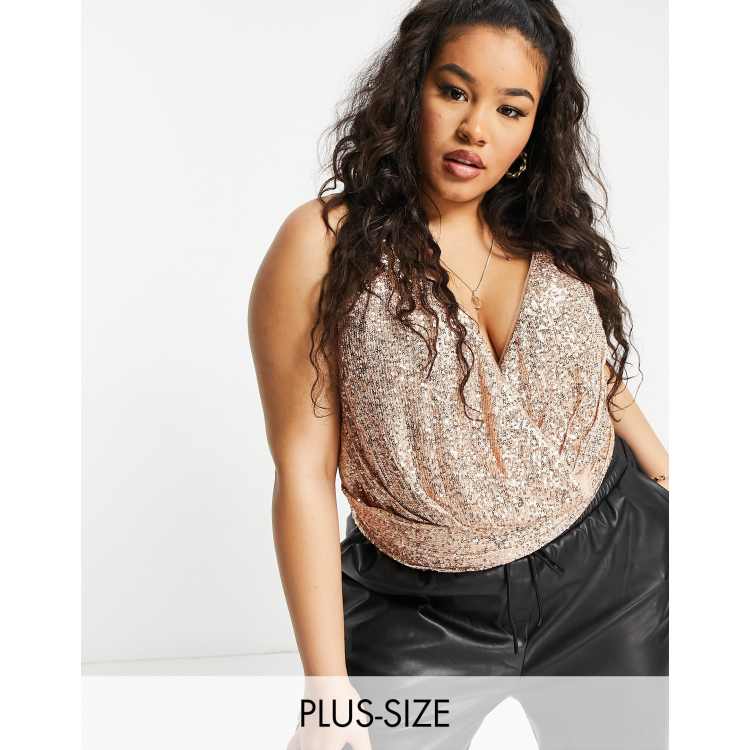 rose gold blouse plus size