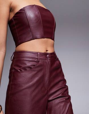 Jaded Rose Straight Leg Pants In Red