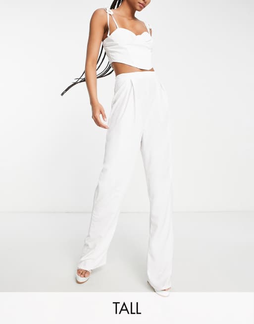 Tall white hot sale pants