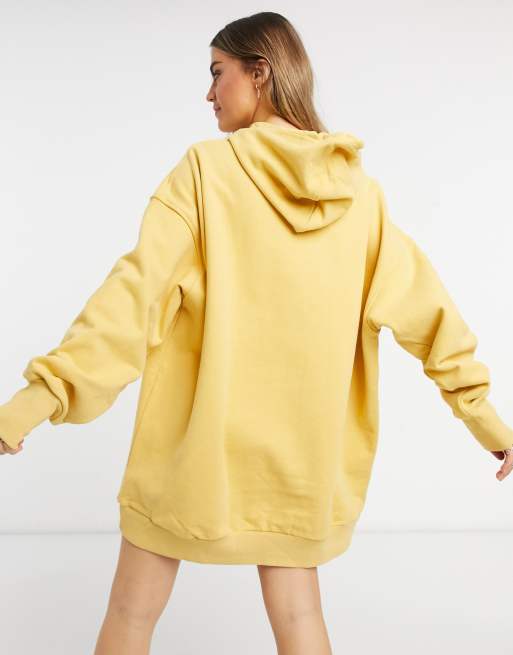 Oversized yellow hoodie on sale dress