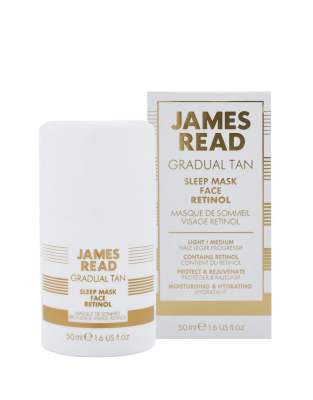 James Read - Selbstbräuner-Gesichtsmaske mit Retinol für die Nacht-Keine Farbe