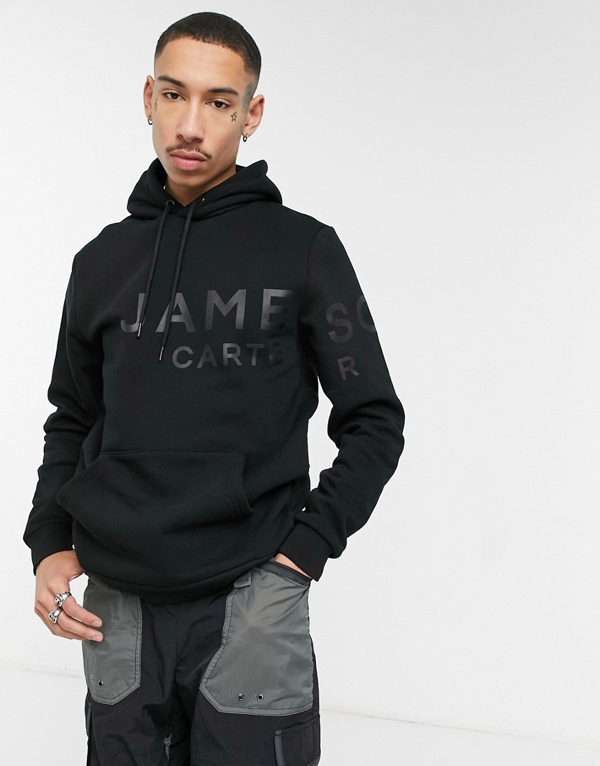 Jameson Carter billie branded hoodie in black