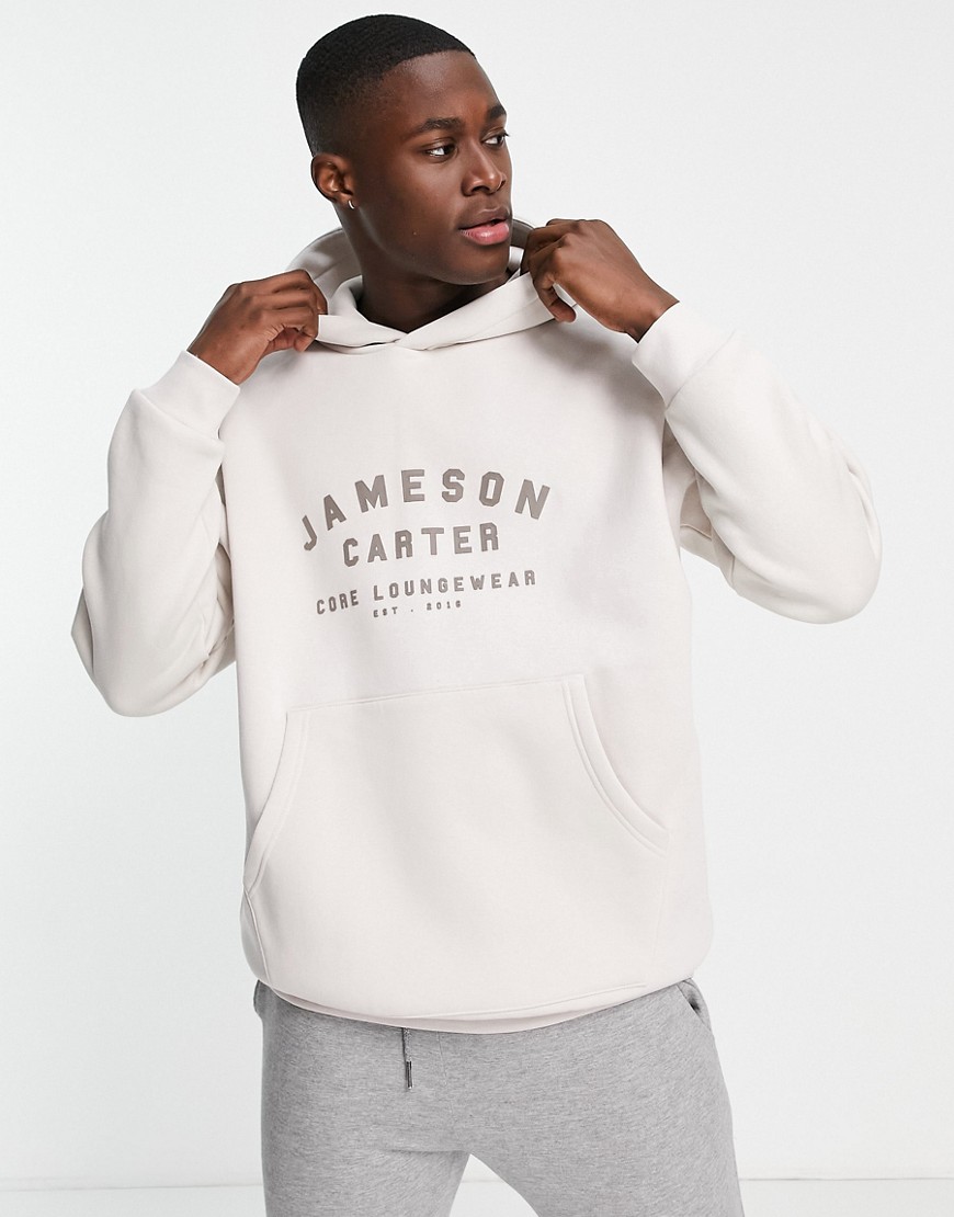Jameson Carter cody hoodie in beige-Neutral
