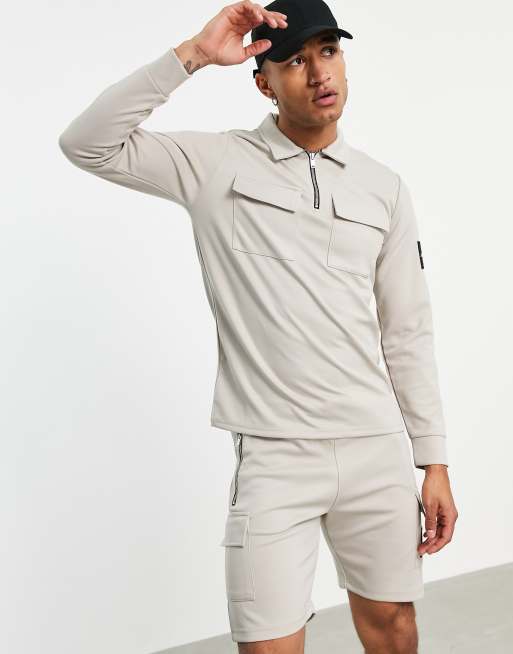 Jameson carter clearance zip polo shirt