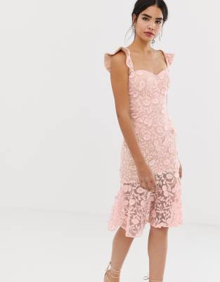 jarlo all over lace dress