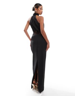 JARLO CUT OUT HALTER NECK MAXI DRESS 